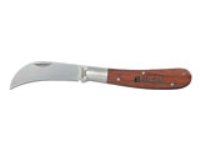 Нож садовый складной Palisad 170 мм/изогн лезвие/дерев рукоятка 79001