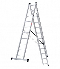 Лестница алюминиевая трёхсекционная 3х10 ст., серия NV 123
