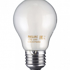 Лампа накаливания PHILIPS матовая (груша) А55 75W 230V FR E27
