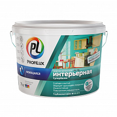Profilux краска PL- 13L латекс. моющаяся износоуст. СУПЕРбел  база 1,  7кг
