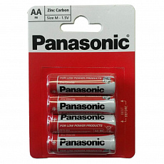 Батарейка солевая PANASONIC R6 (AA) Zinc Carbon 1.5В бл/4
