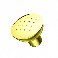 Ручка-кнопка круглая с перфорацией золото (с крепежом) арт.9880