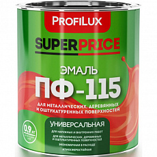 Profilux Эмаль ПФ-115  SUPERPRICE коричневая  0,9кг (14шт/уп)