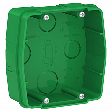 Коробка монтажная СП д/силовых розеток, зеленый BLANCA