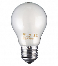 Лампа накаливания PHILIPS матовая (груша) А55 60W 230V FR E27