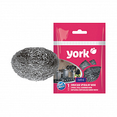Мочалка д/посуды York нержав спираль "мини"